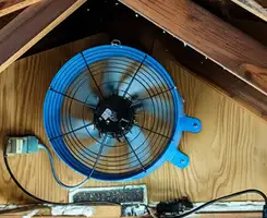 attic fan services with installed attic ventilation fan system in Tuscaloosa, AL